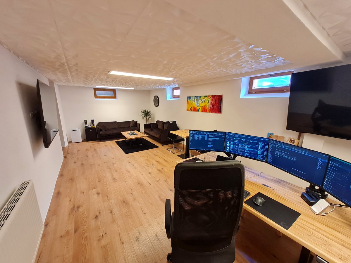 Nutzbarer Büroraum nach der Sanierung